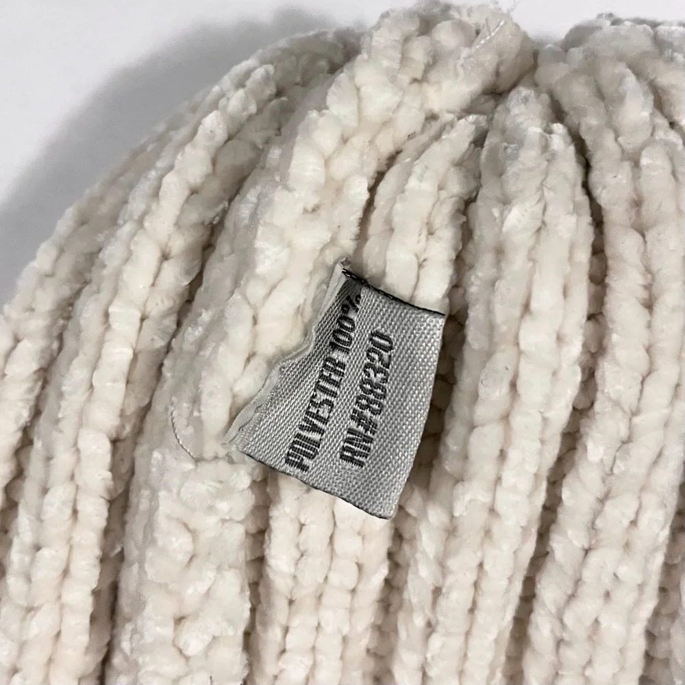 C.C Cream Natural Polyester Beanie Cap